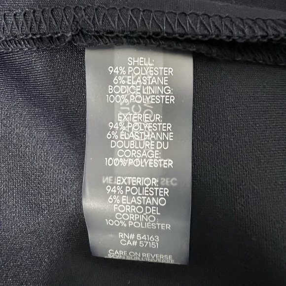 Tommy Hilfiger Women's Button-Front V neck Navy Midi Dress Size 12 - Picture 8 of 8